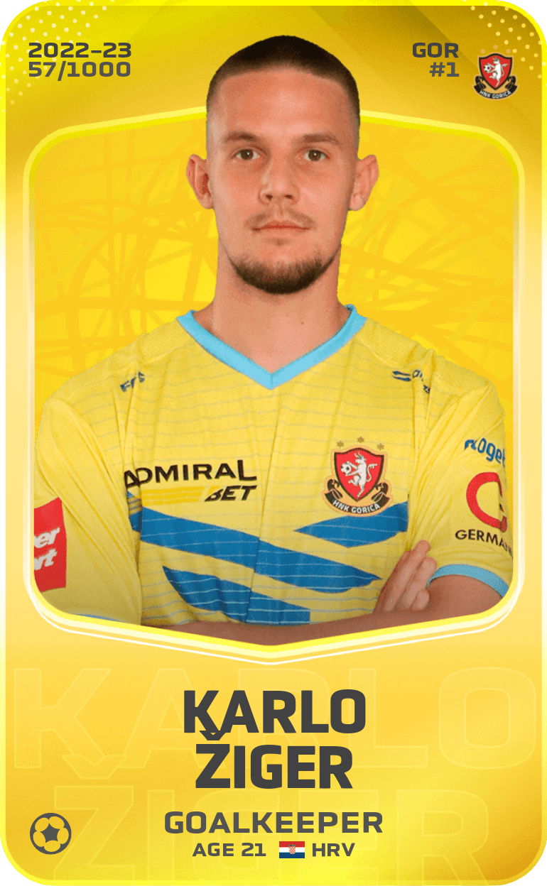 Karlo Žiger 2022-23 • Limited 57/1000