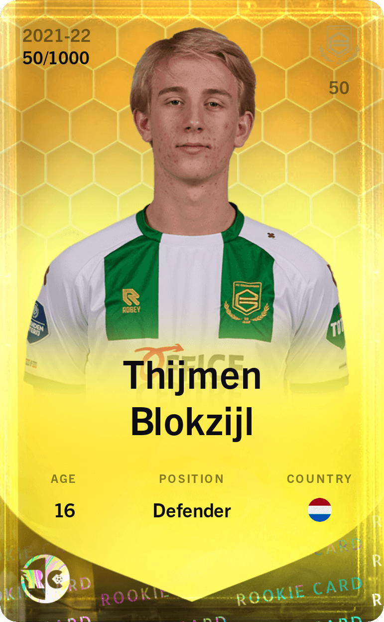 Thijmen Blokzijl 2021-22 • Limited 50/1000