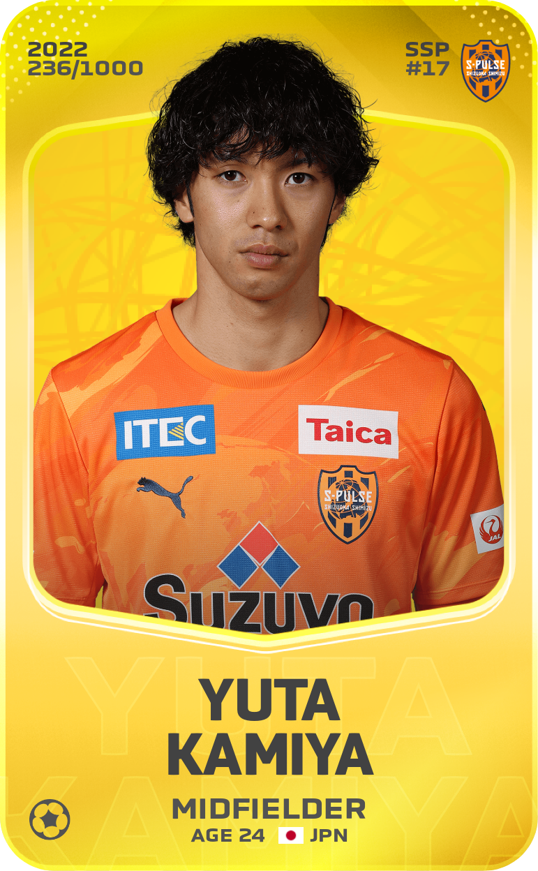 Sorare - Sorare Official - Yuta Kamiya 2022-23 • Limited 236/1000 - NFT # 75941105448099906645842977405579981133571940400172051858289539936961929071277