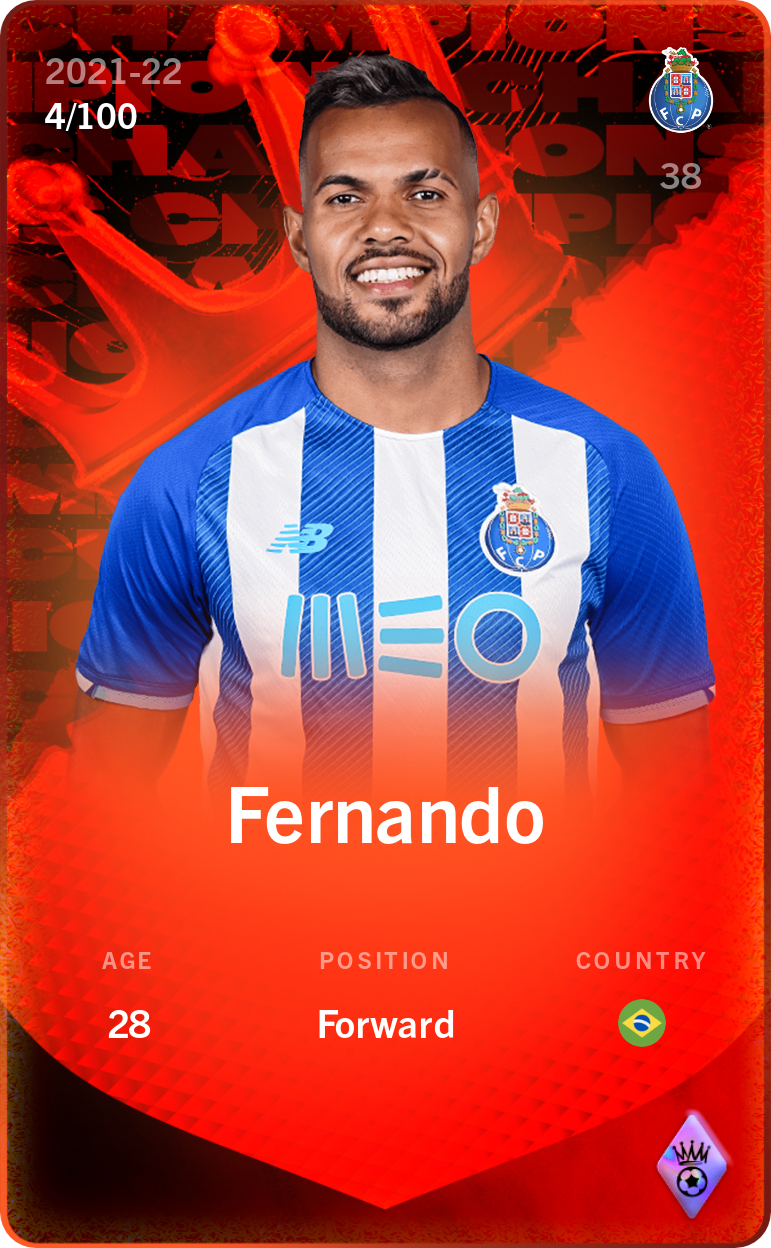 Sorare - Sorare Official - Fernando 2021-22 • Rare 4/100 - NFT # 6361828996690021363598456260486394385229494089014809067325407907386523239483