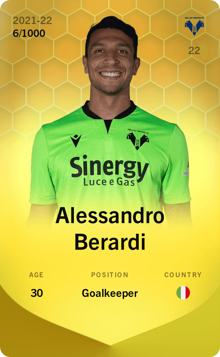 Alessandro Berardi 2021-22 • Limited 6/1000