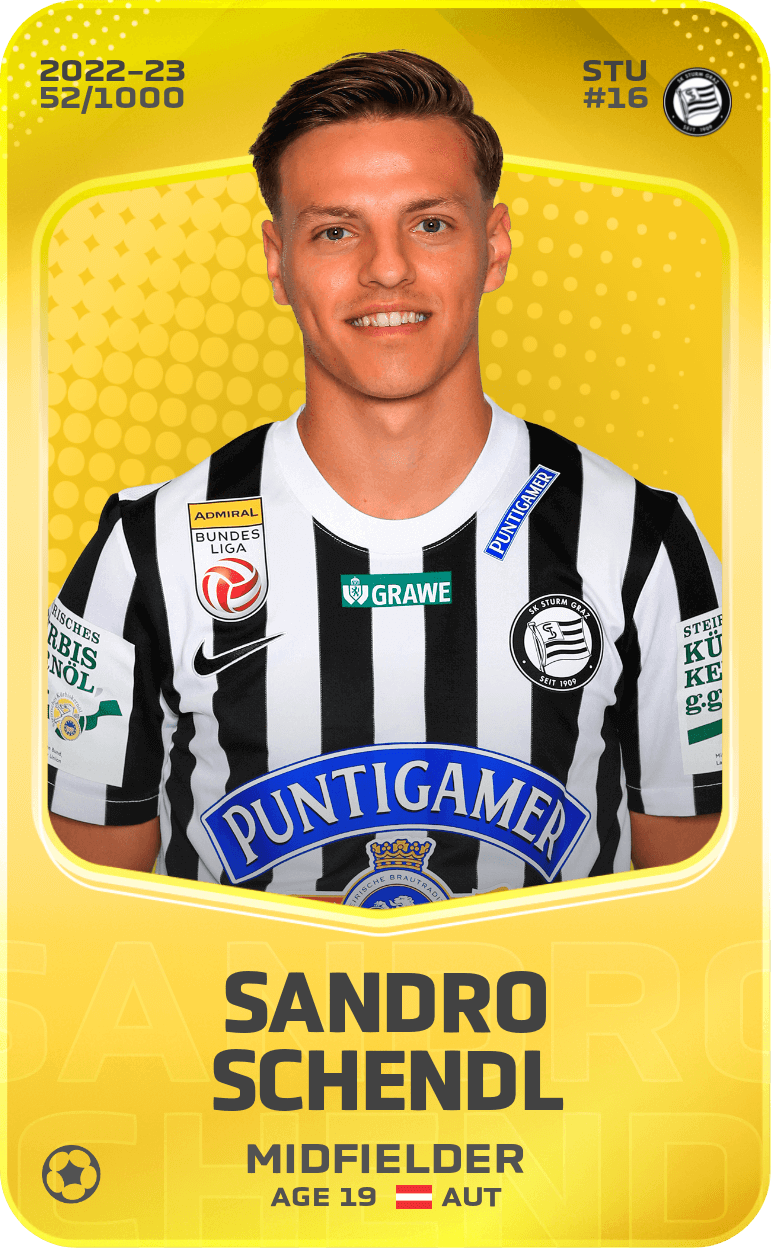 Sandro Schendl 2022-23 • Limited 52/1000