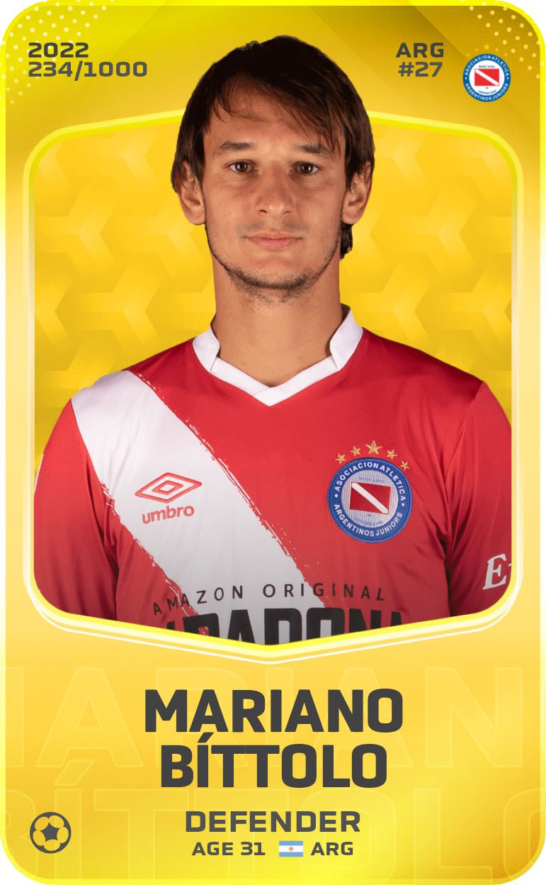 Sorare - Sorare Official - Mariano Bíttolo 2022-23 • Limited 234/1000 - NFT # 26025955755917271927873126870928927869472947299403129751204369697792686818826