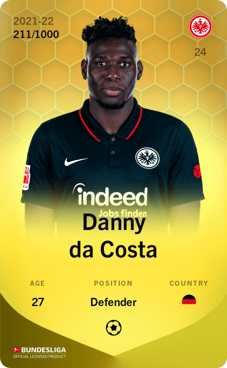 Danny da Costa 2021-22 • Limited 211/1000