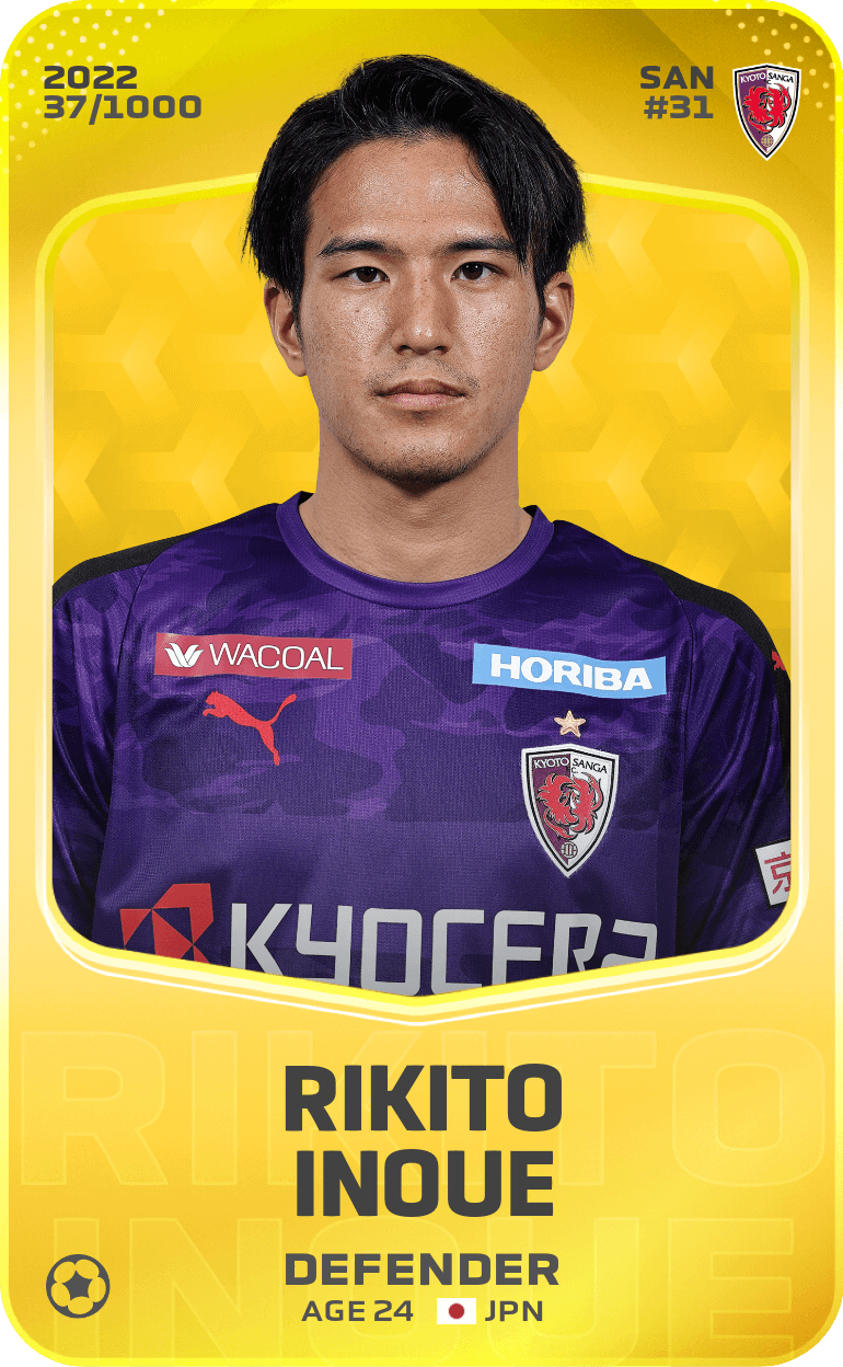 Rikito Inoue 2022-23 • Limited 37/1000
