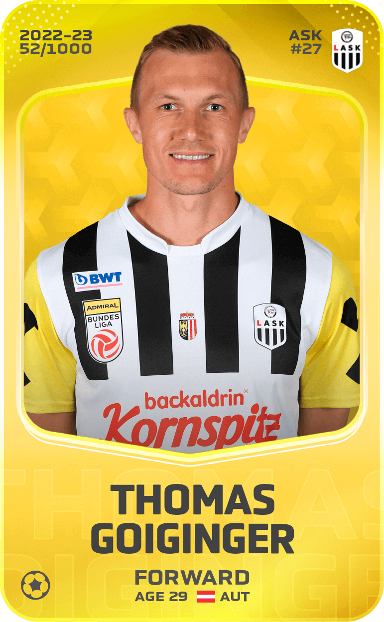 Thomas Goiginger 2022-23 • Limited 52/1000