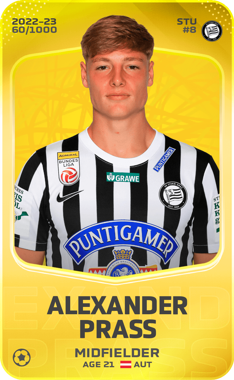 Alexander Prass 2022-23 • Limited 60/1000