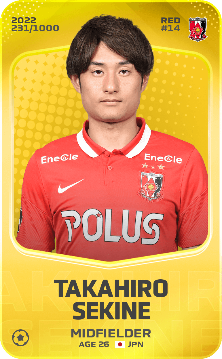 Takahiro Sekine 2022-23 • Limited 231/1000