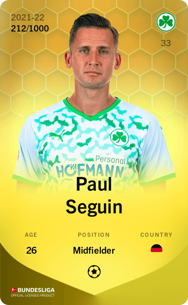 Paul Seguin 2021-22 • Limited 212/1000