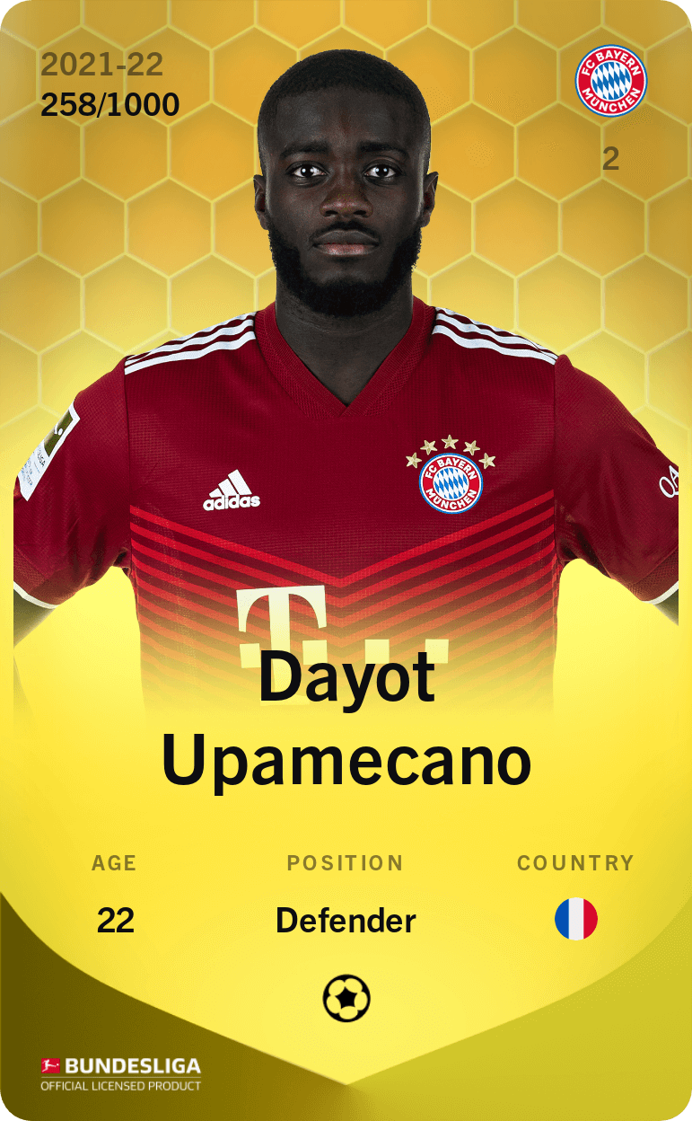 Dayot Upamecano 2021-22 • Limited 258/1000