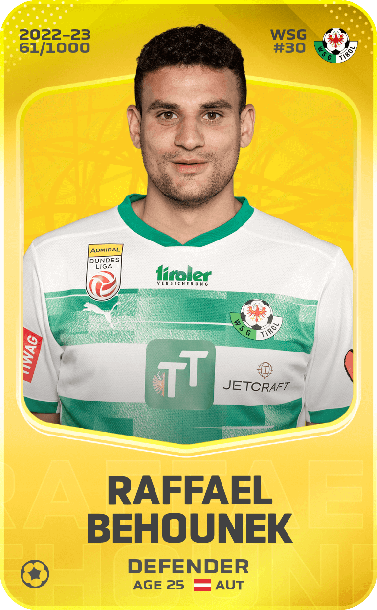 Raffael Behounek 2022-23 • Limited 61/1000