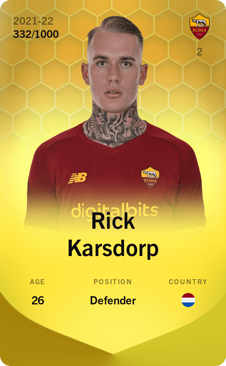 Rick Karsdorp 2021-22 • Limited 332/1000
