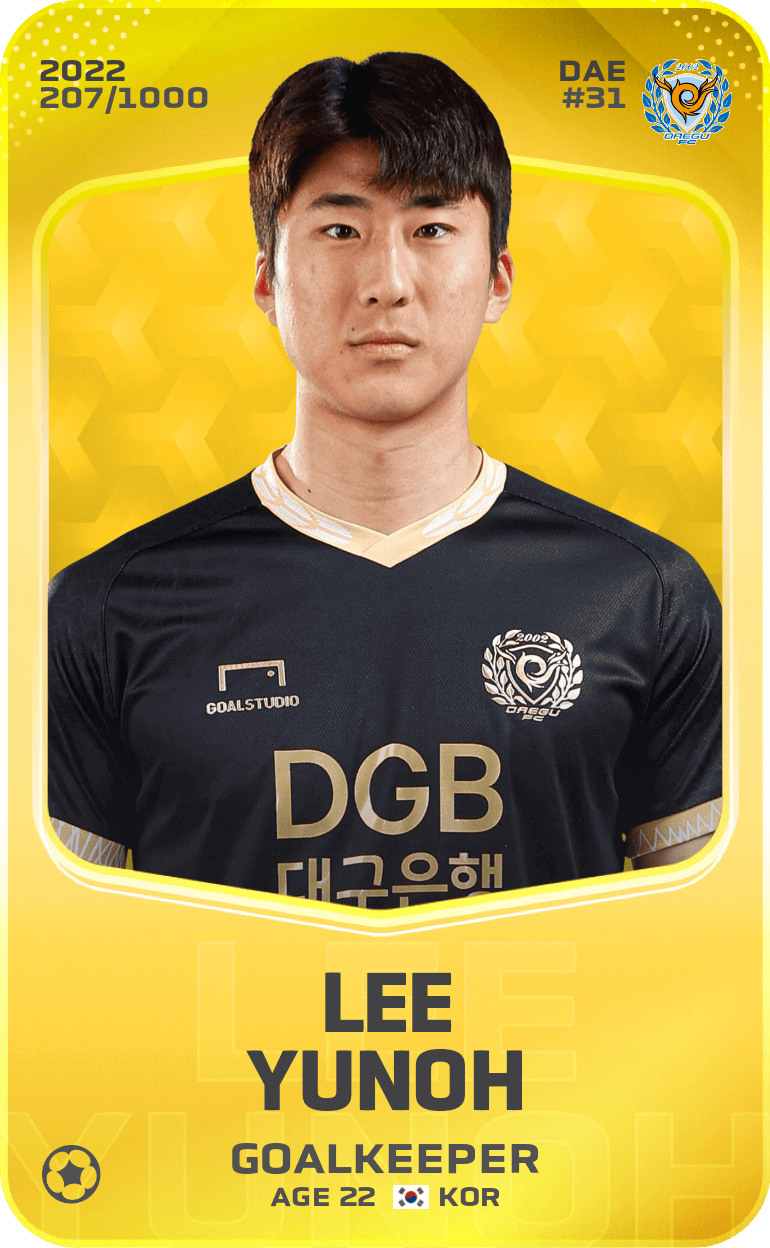 Lee Yunoh 2022-23 • Limited 207/1000