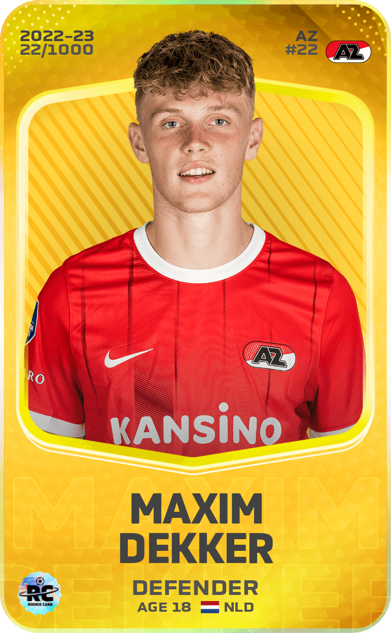 Maxim Dekker 2022-23 • Limited 22/1000
