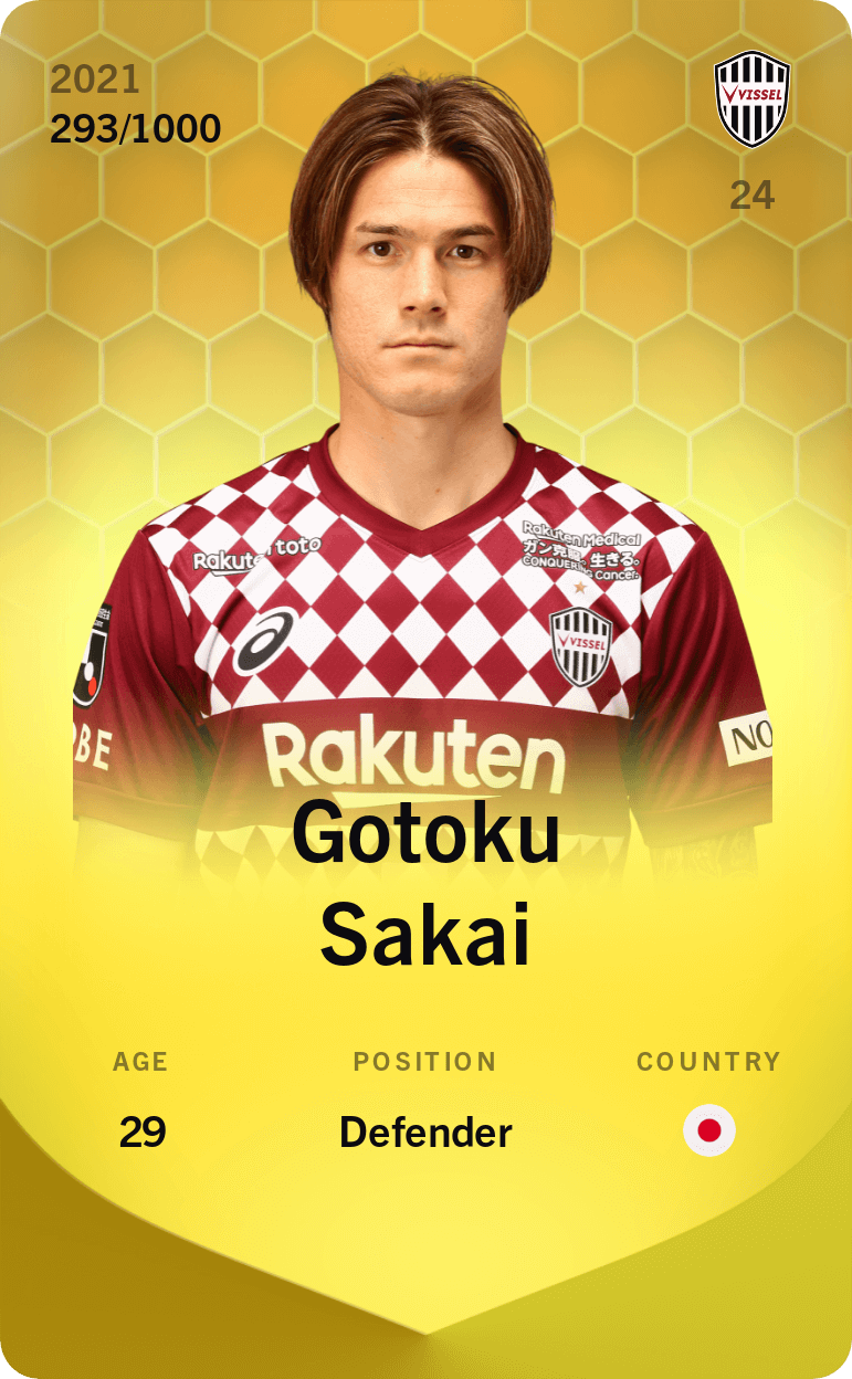 Gotoku Sakai 2021-22 • Limited 293/1000