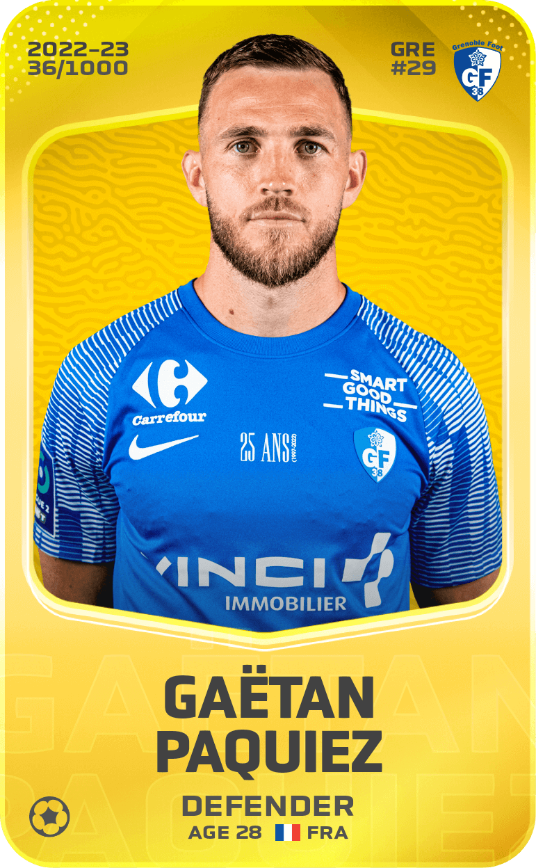 Gaëtan Paquiez 2022-23 • Limited 36/1000
