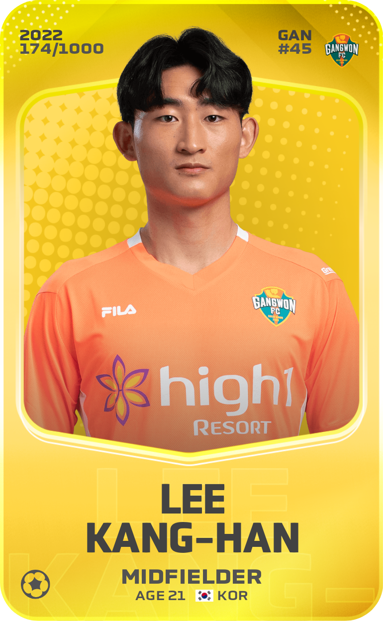 Sorare - Sorare Official - Lee Kang-Han 2022-23 • Limited 174/1000 - NFT # 74320282729427732137915504275257499867174384744643662804403337952637632047390