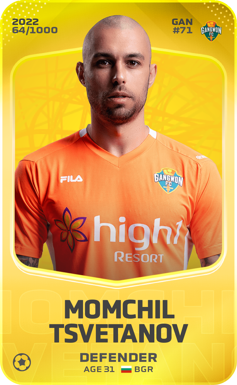 Sorare - Sorare Official - Momchil Tsvetanov 2022-23 • Limited 64/1000 - NFT # 56106961379749671280483913794329726350430152440965012750656198522538994940214