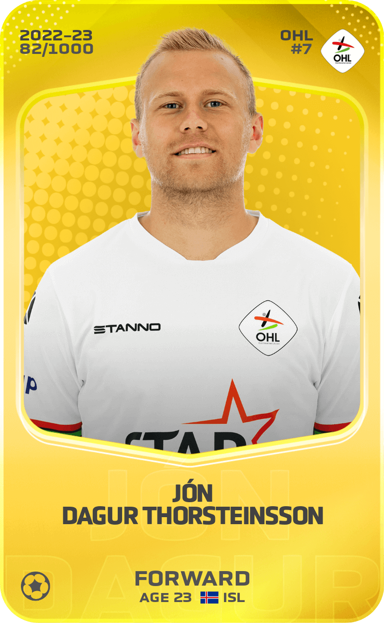 Jón Dagur Thorsteinsson 2022-23 • Limited 82/1000