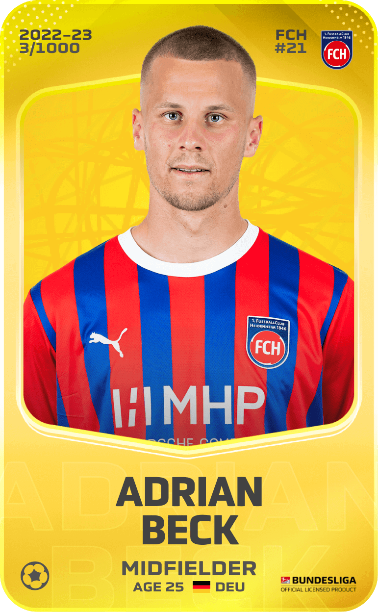 Adrian Beck 2022-23 • Limited 3/1000