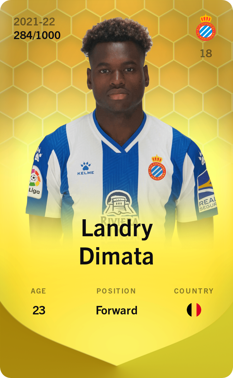 Sorare - Sorare Official - Landry Dimata 2021-22 • Limited 284/1000 - NFT # 109386932772428250270340050265453180895292302484217983200160674873829262281217