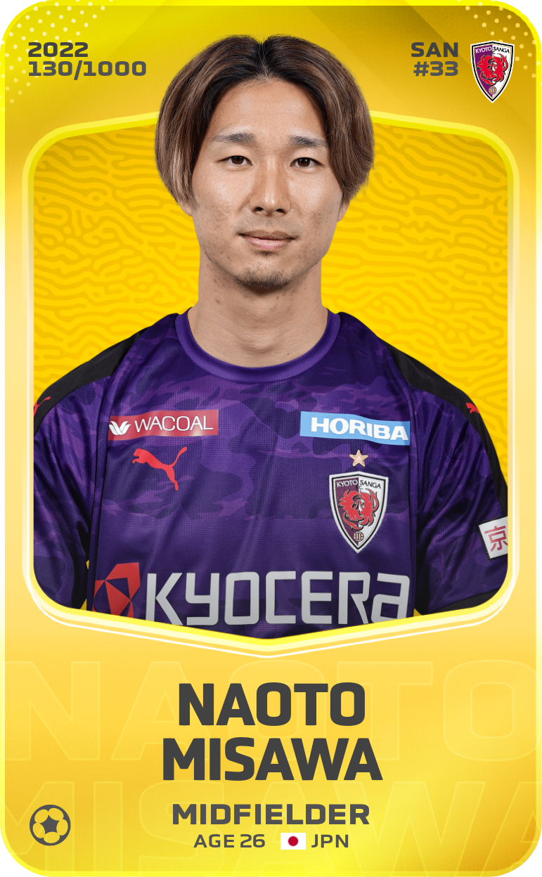 Sorare - Sorare Official - Naoto Misawa 2022-23 • Limited 130/1000 - NFT # 36703162208838377341239051667294384880670557655937619097303513676898202428540