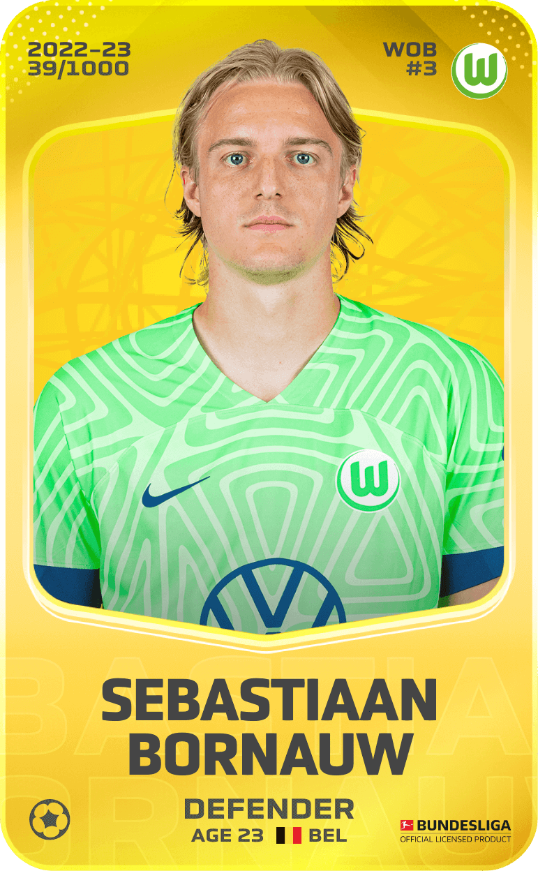 Sebastiaan Bornauw 2022-23 • Limited 39/1000