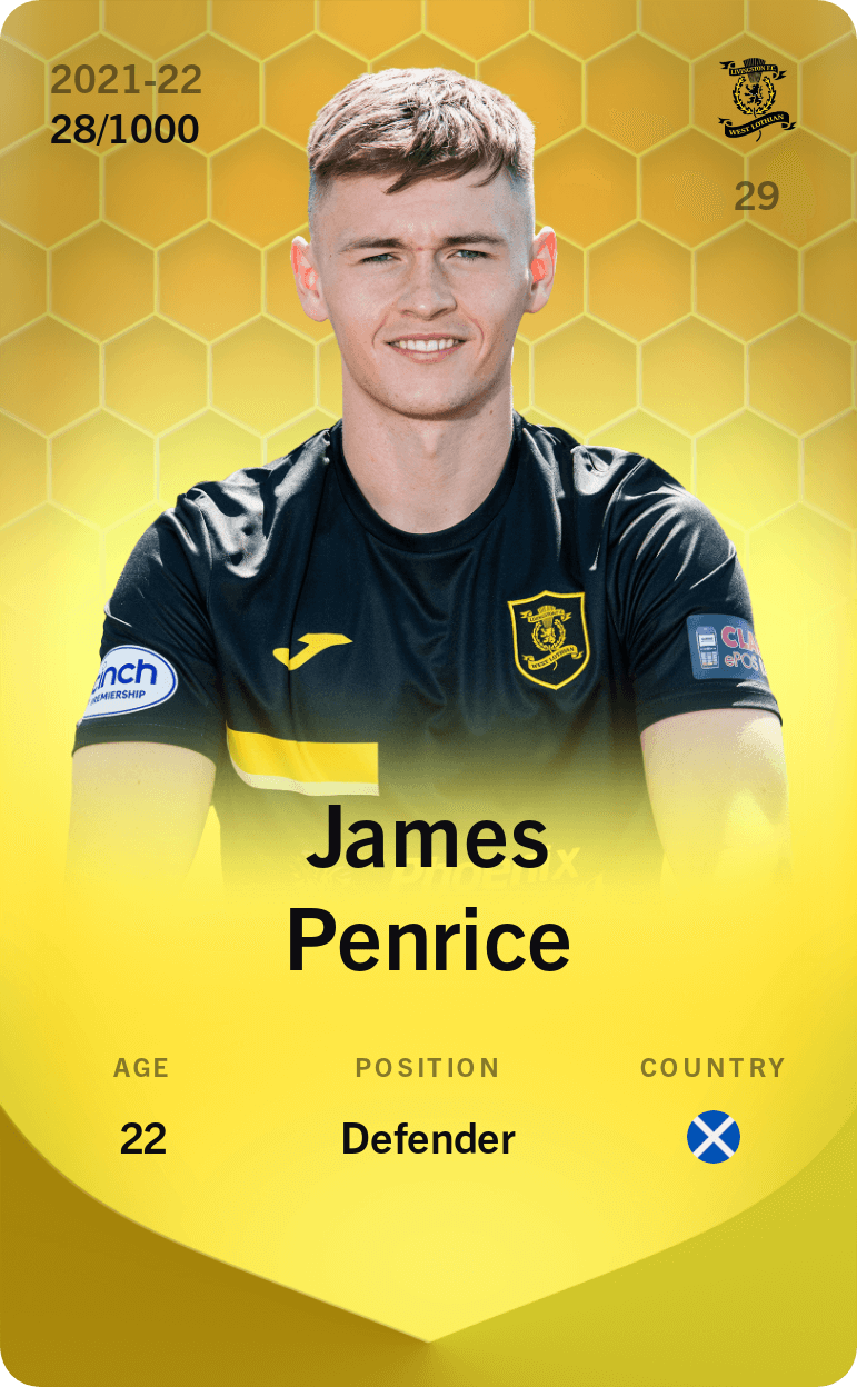 James Penrice 2021-22 • Limited 28/1000