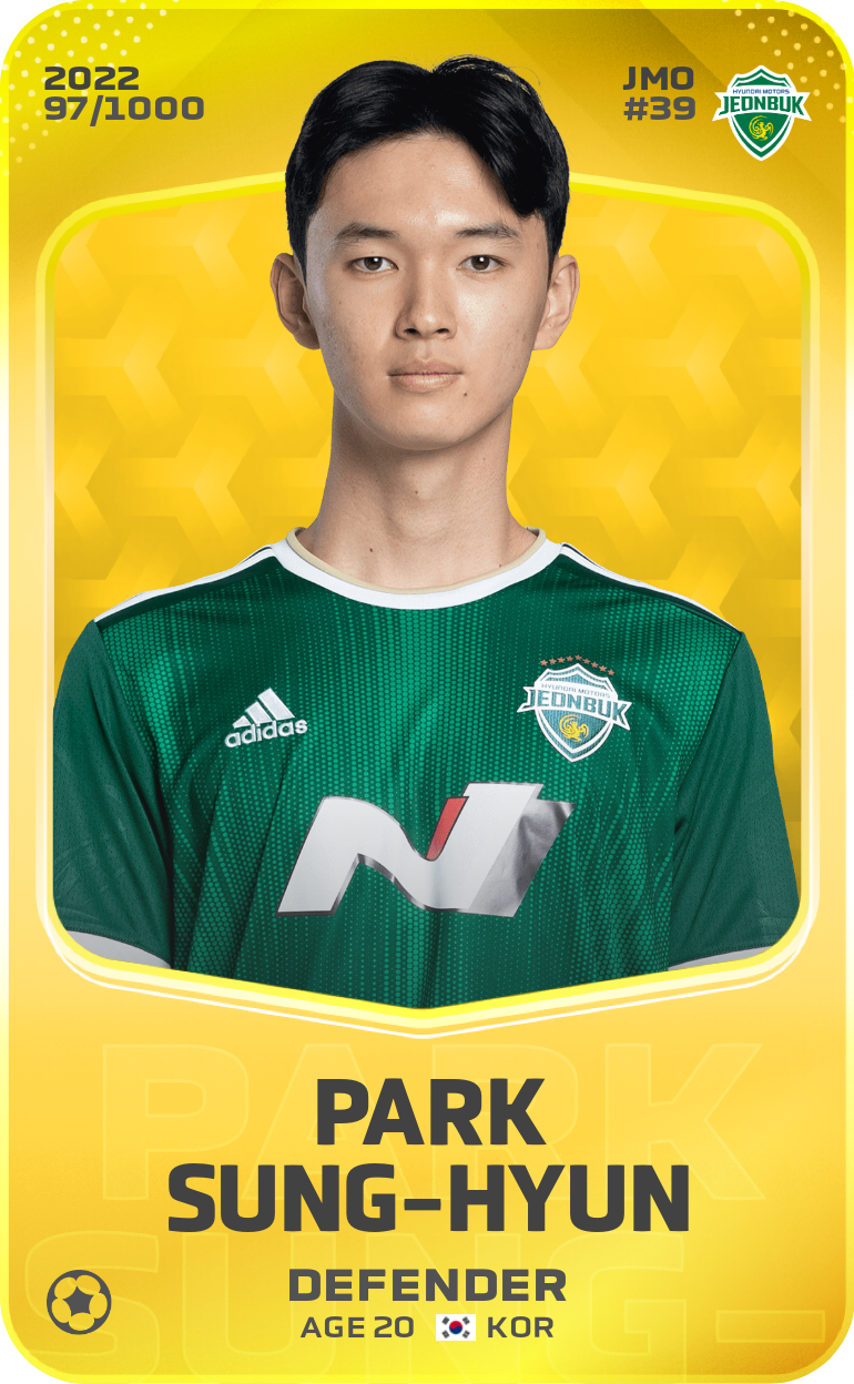Sorare - Sorare Official - Park Sung-Hyun 2022-23 • Limited 97/1000 - NFT # 77311519942130783903162380747500913407463104529432994442536524111425809346959