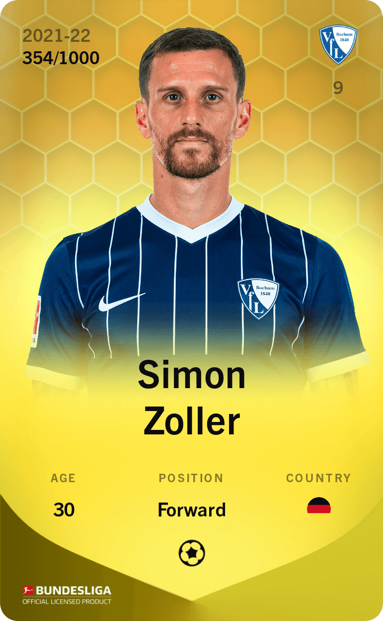 Simon Zoller 2021-22 • Limited 354/1000