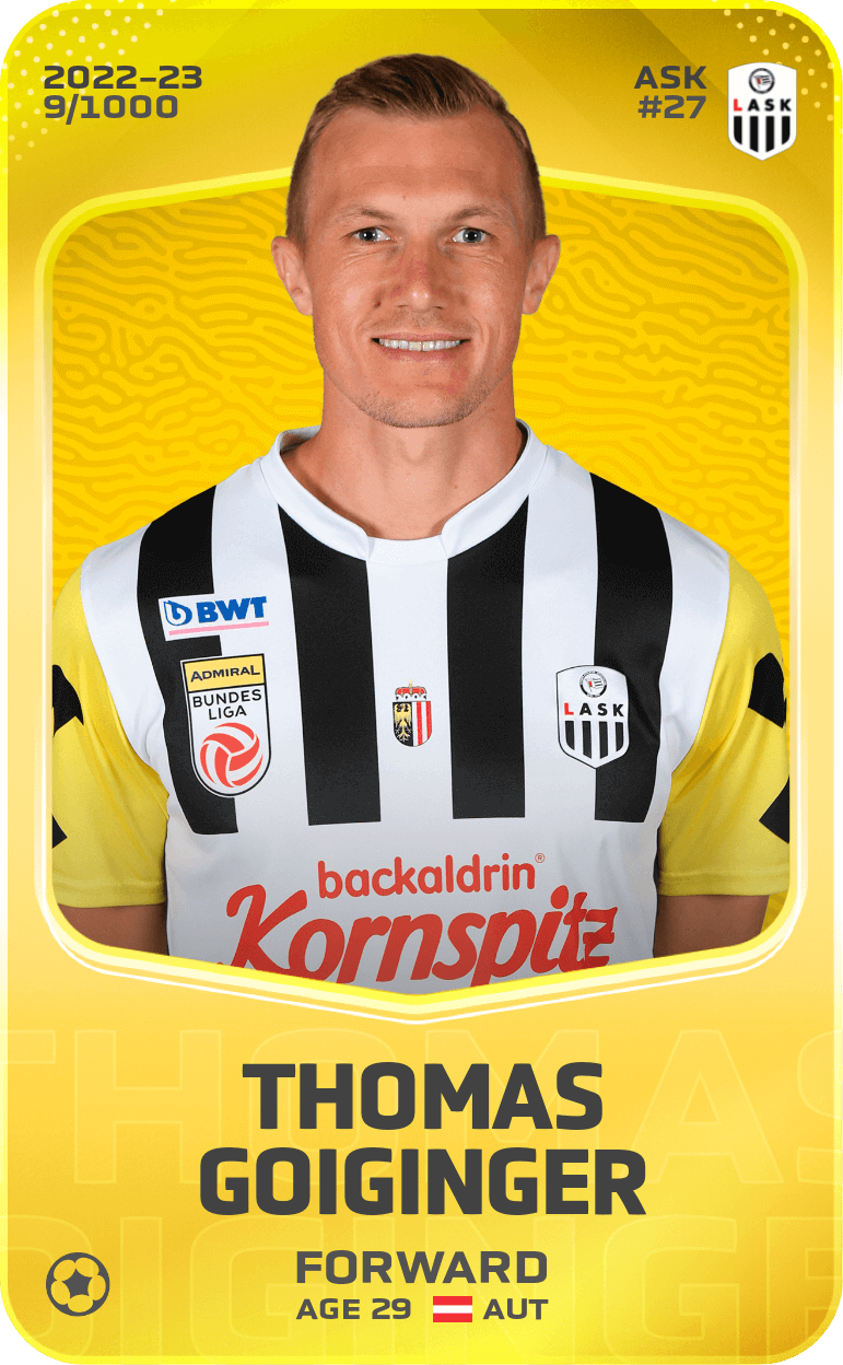 Thomas Goiginger 2022-23 • Limited 9/1000