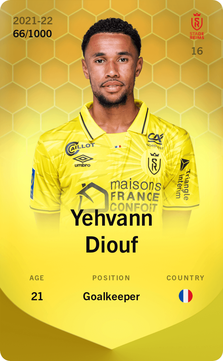 Yehvann Diouf 2021-22 • Limited 66/1000
