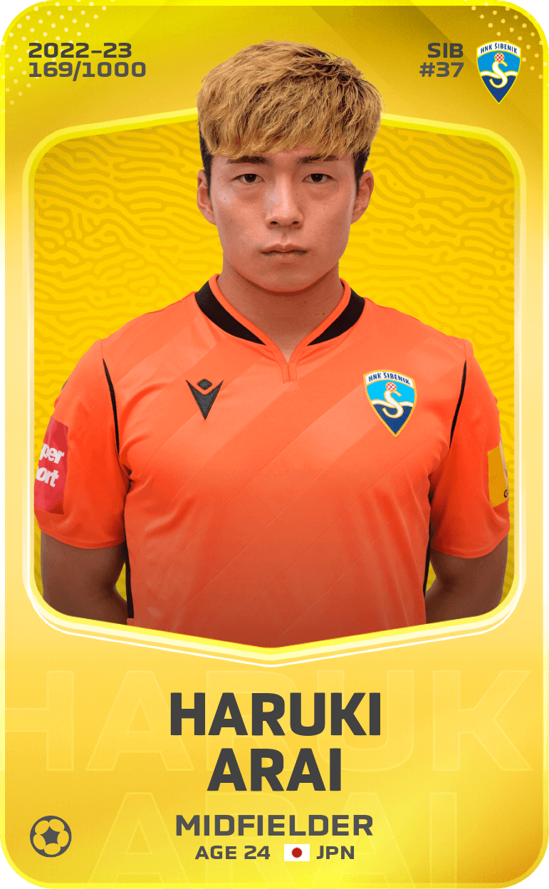 Haruki Arai 2022-23 • Limited 169/1000