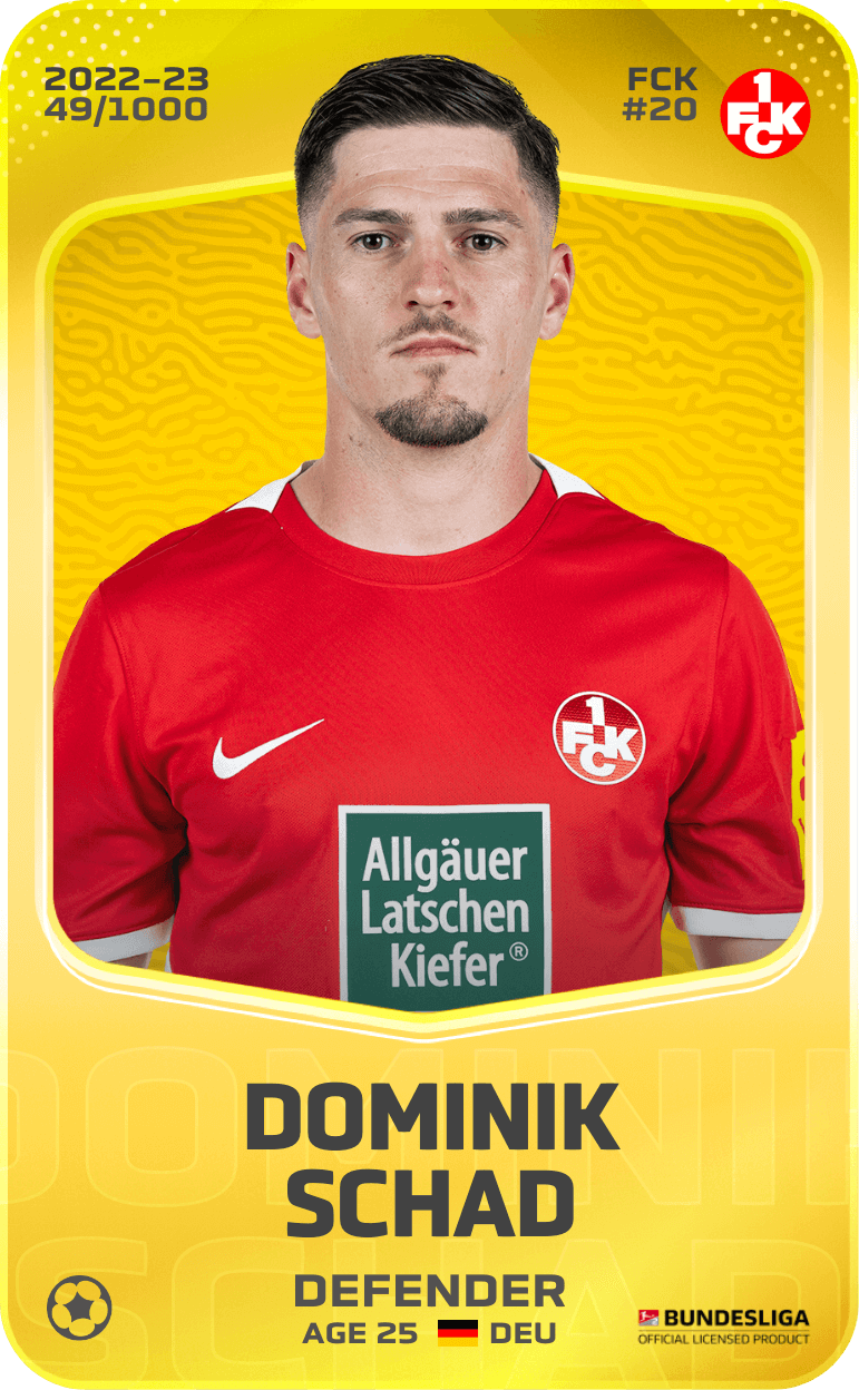 Dominik Schad 2022-23 • Limited 49/1000