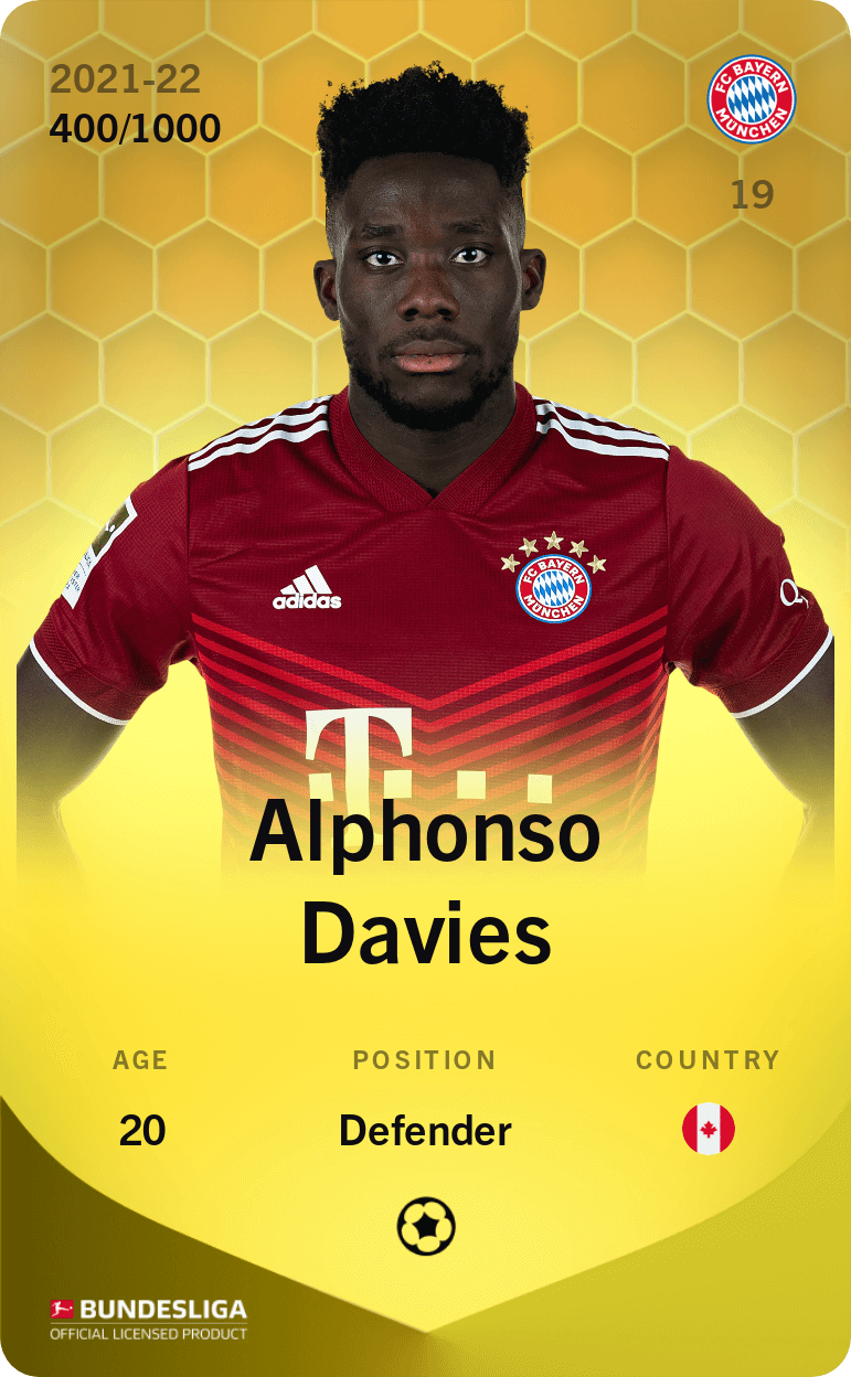 Alphonso Davies 2021-22 • Limited 400/1000