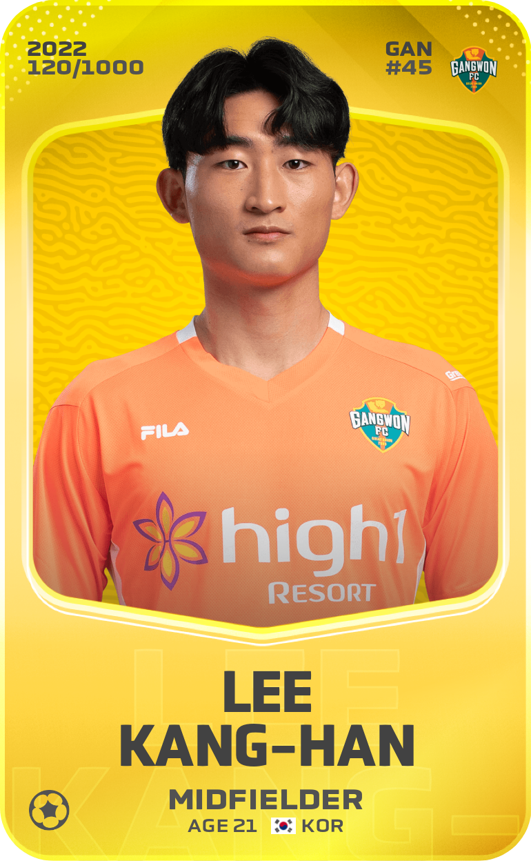 Sorare - Sorare Official - Lee Kang-Han 2022-23 • Limited 120/1000 - NFT # 54633660671400402557506154728104912698184454420971347777432845151336336007597