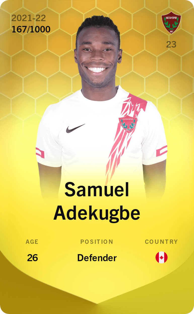 Samuel Adekugbe 2021-22 • Limited 167/1000