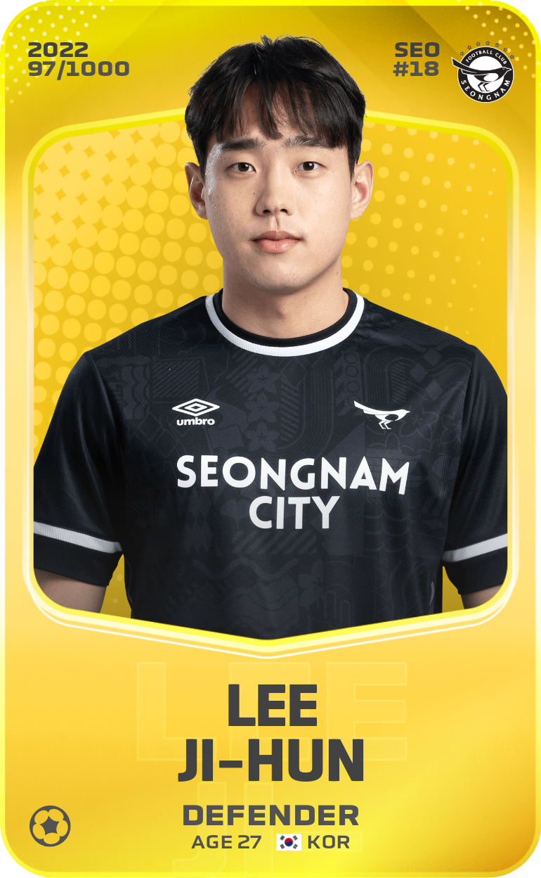 Sorare - Sorare Official - Lee Ji-Hun 2022-23 • Limited 97/1000 - NFT # 105121304752337796877773326934743560509095031336555765169020445634969250387474