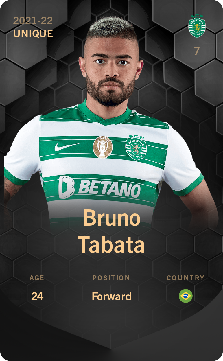 Sorare - Sorare Official - Bruno Tabata 2021-22 • Unique - NFT # 71021174729349996599499625545643924351190007145056922115839940385999155433872