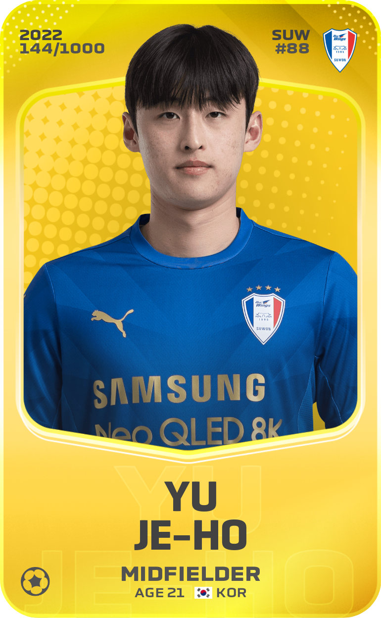 Sorare - Sorare Official - Yu Je-Ho 2022-23 • Limited 144/1000 - NFT # 35574918571443986828995892560851939310328680288788684656789110626864678271837