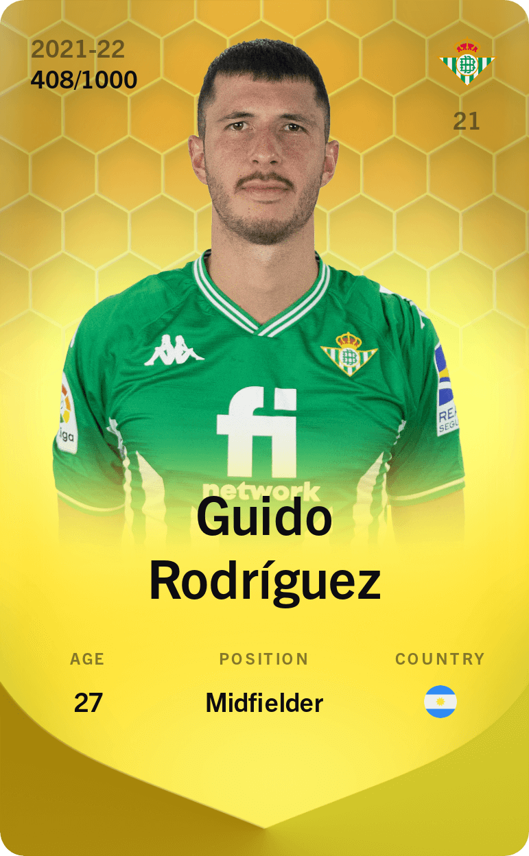 Guido Rodríguez 2021-22 • Limited 408/1000