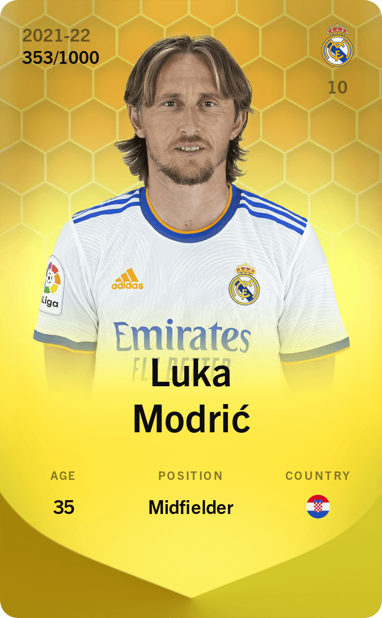 Luka Modrić 2021-22 • Limited 353/1000