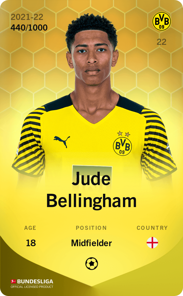 Jude Bellingham 2021-22 • Limited 440/1000