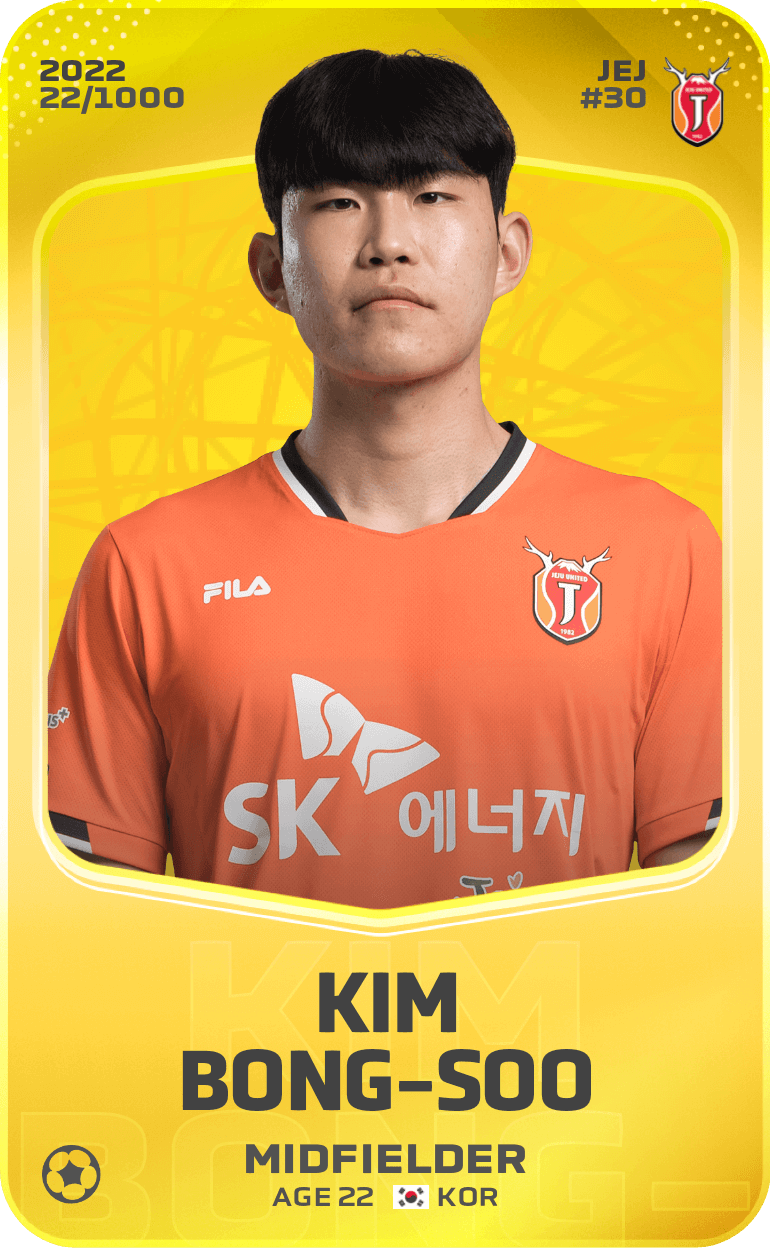 Kim Bong-Soo 2022-23 • Limited 22/1000