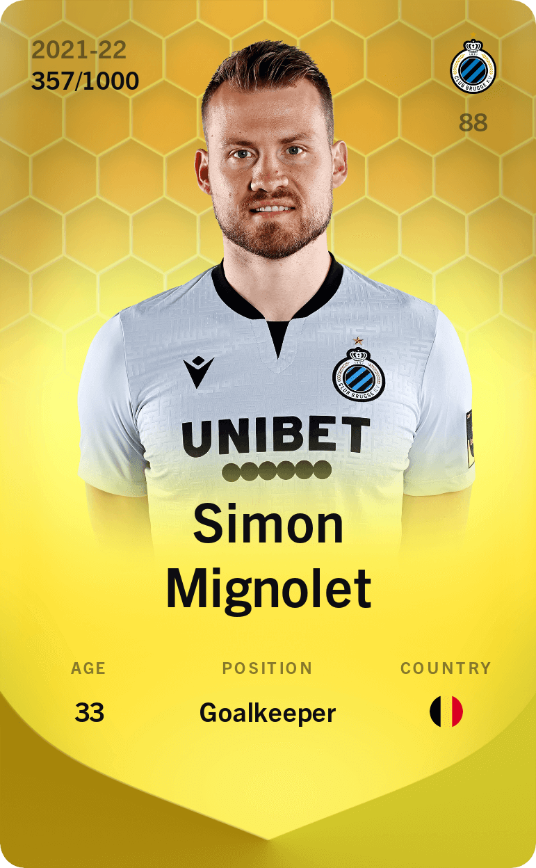 Simon Mignolet 2021-22 • Limited 357/1000