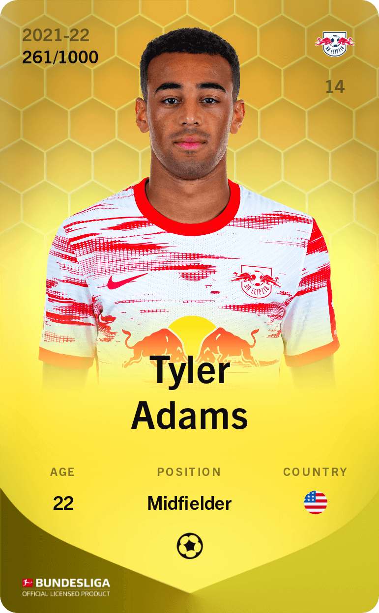 Tyler Adams 2021-22 • Limited 261/1000