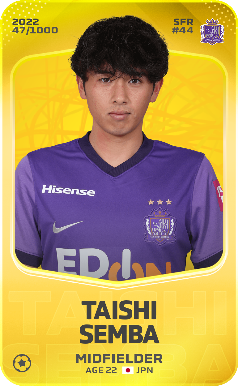 Sorare - Sorare Official - Taishi Semba 2022-23 • Limited 47/1000 - NFT # 33642771203104831146902126980199056199367897426822254365689375599309159317063