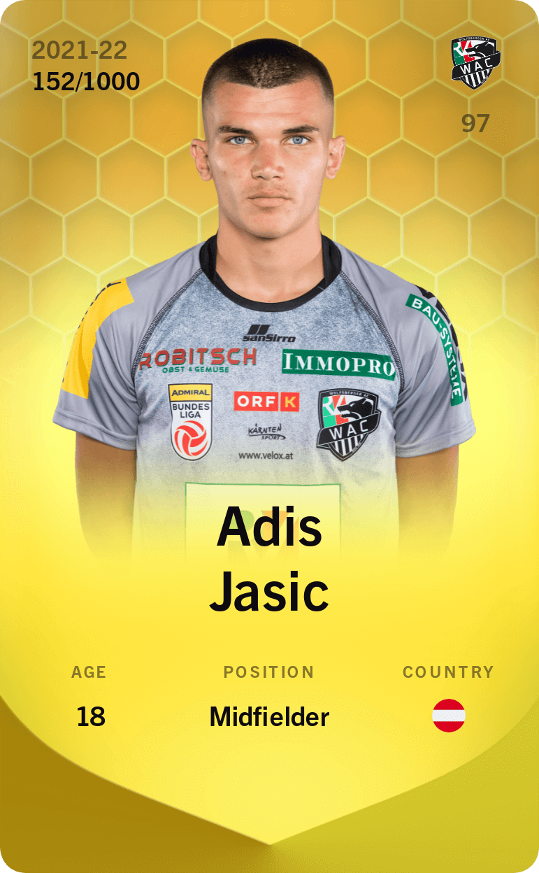 Adis Jasic 2021-22 • Limited 152/1000