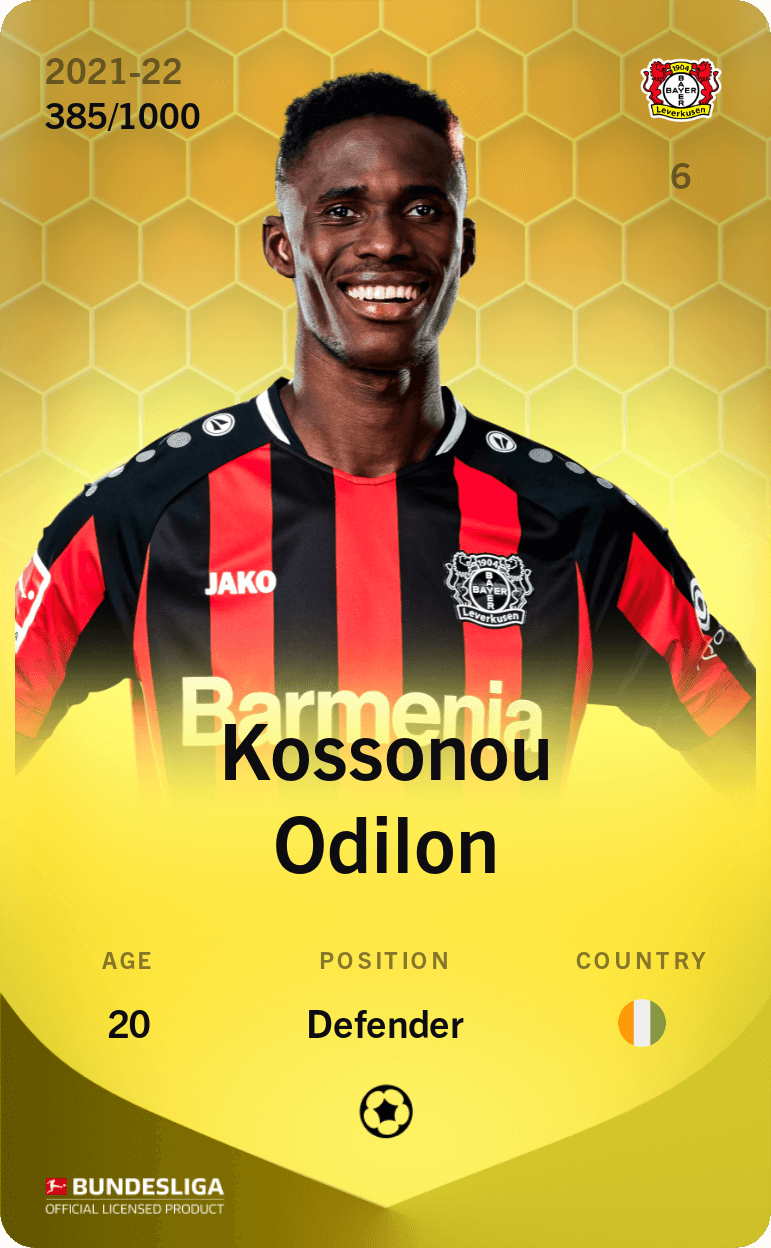 Kossonou Odilon 2021-22 • Limited 385/1000