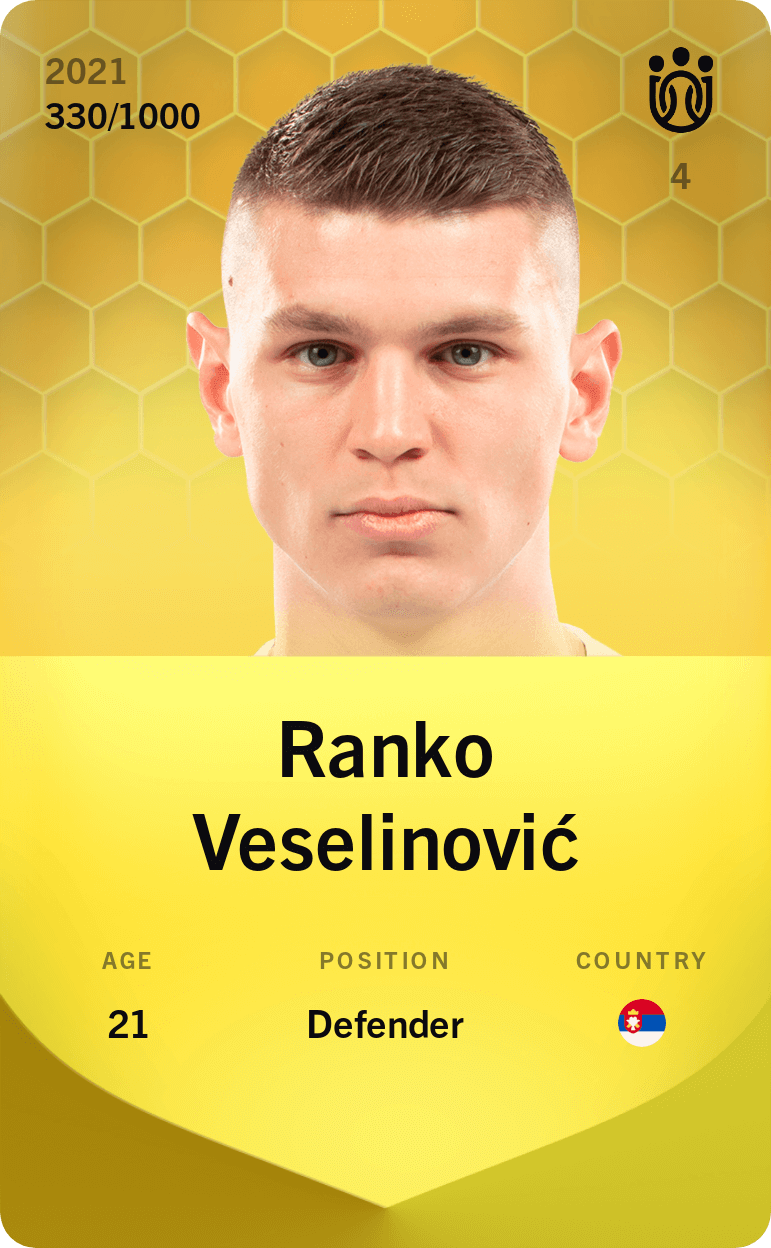 Ranko Veselinović 2021-22 • Limited 330/1000